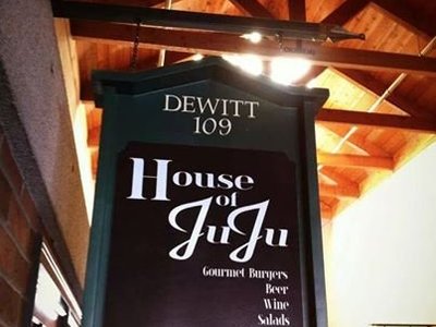 Sign outside restaurant