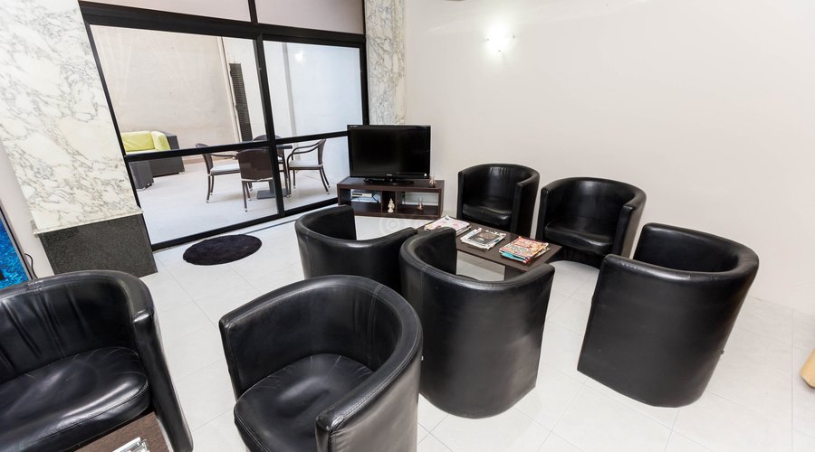 Lounge at the Relax Inn Hotel