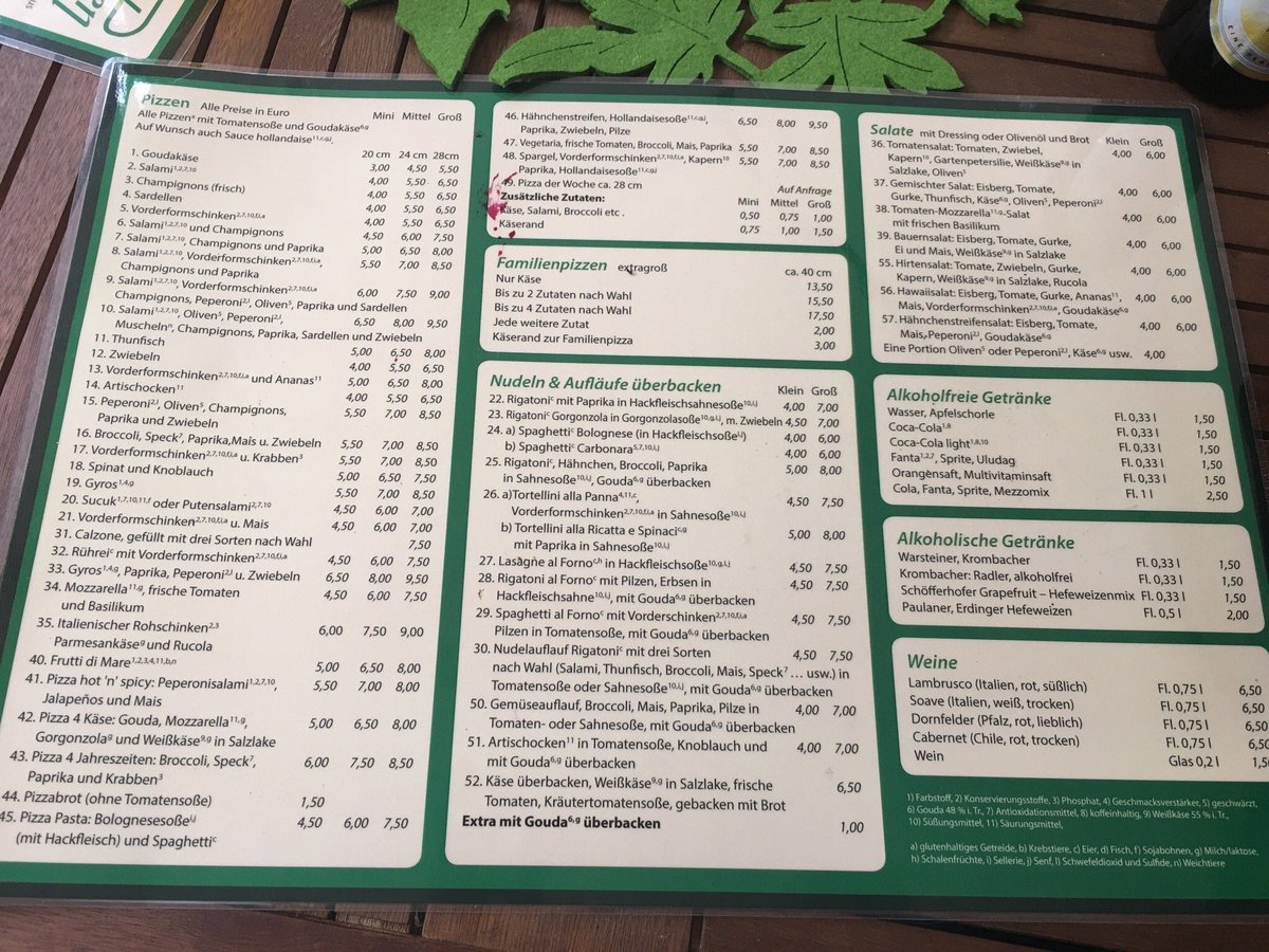 PIZZA GARTEN, Helmstedt Restaurant Reviews, Photos & Phone Number