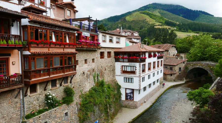 View of the back of the hotel, overlooking the river