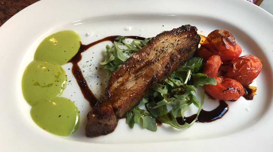 Pork belly appetizer