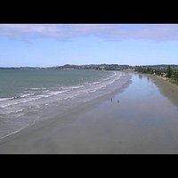 View facing South, along Orewa Beach