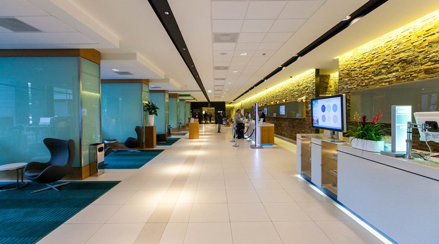 Lobby at the Novotel Amsterdam City