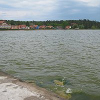 вид на набережную Ниды с мола променада