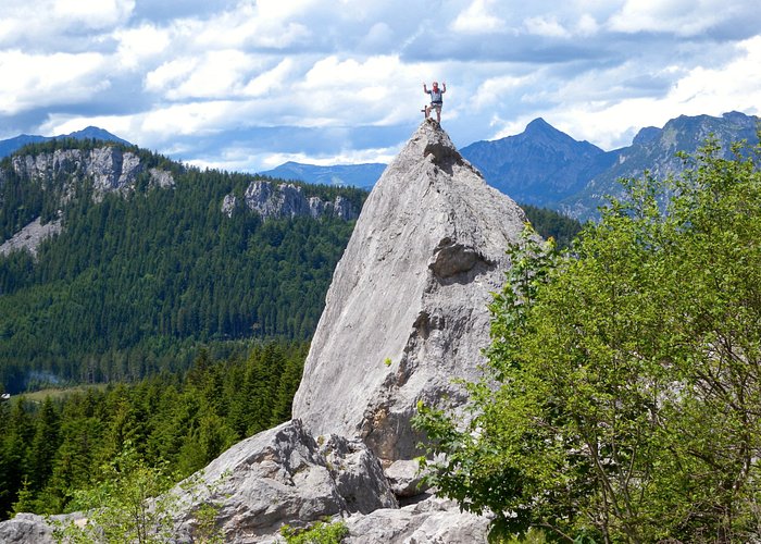 Kl- Matterhorn im Salzkammergut bei Bad Goisern: nur Geübten Kletterern zu empfehlen!