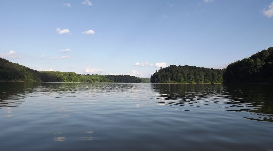 Typical view out on Salt Fork Lake (reservoir)