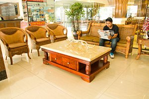 Hotel Essencia in Negros Island, image may contain: Coffee Table, Table, Furniture, Couch