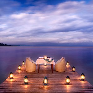 Private Dining on the Jetty at The Remote Resort Fiji Islands