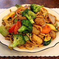Golden National Family Restaurant - Shanghai Noodles with Mixed Vegetables - June 2016