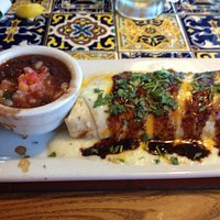 Smothered Smoked Chicken Burrito
