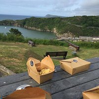 Fish & chips with a view.
