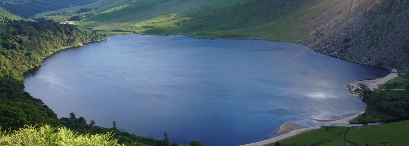 Beautiful view of Lough Tay (Guinness Lake)
