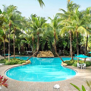 The brand new Key West Pool Pavilion & Bar.  True tranquil vacation setting, yet near it all.