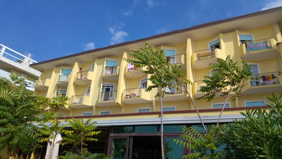 Front view from the beach