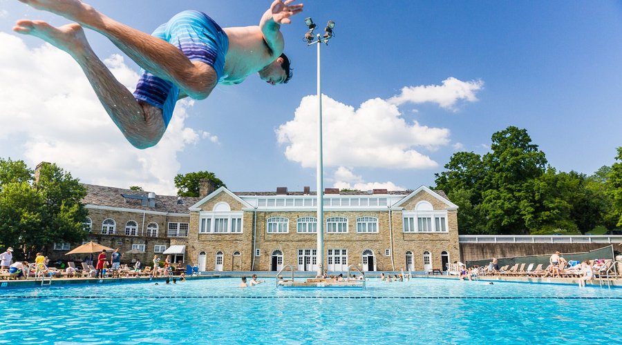 The Outdoor Pool features our brand new Fountains of Fun Splash Park.