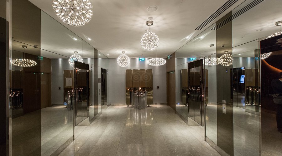 Elevators at the Sheraton Melbourne Hotel