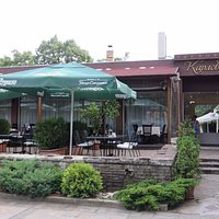 Outdoor seating area.