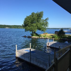 The view from the deck just outside our door.