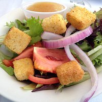 Side salad with Italian dressing