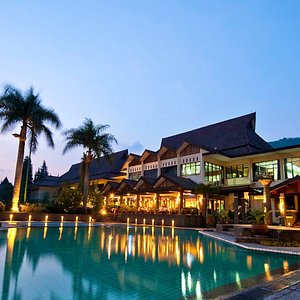 Puteri Gunung Hotel in Bandung, image may contain: Resort, Hotel, Tree, Scenery