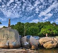 Ponto turístico na Ilha