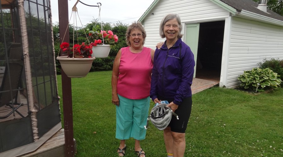 Lilly has some beautiful flowers at her B&B