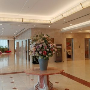 Hotel Plaza Kachigawa in Kasugai, image may contain: Foyer, Indoors, Potted Plant, Person