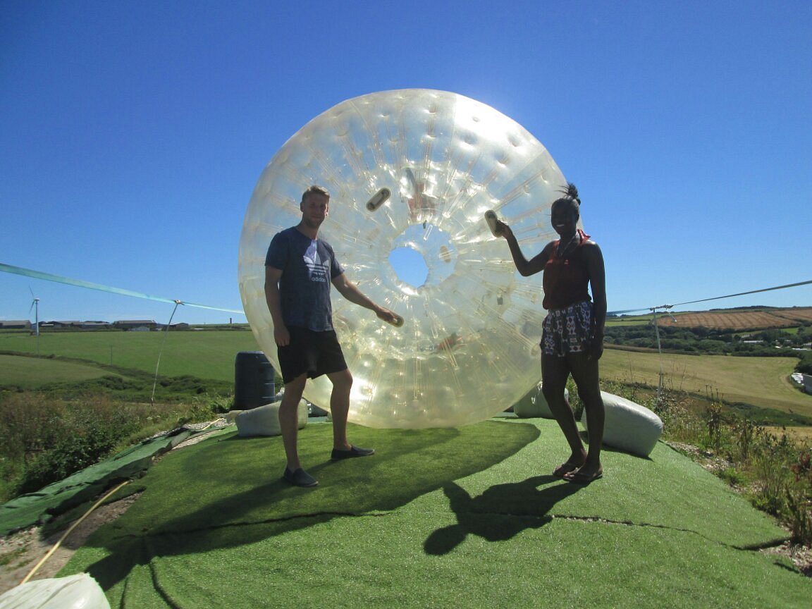 To do zorbing you must be