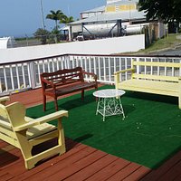 Outdoor seating/ Great at night with the ocean breeze and view of the stars