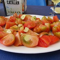 Tomate RAF with olive oil and raw garlic