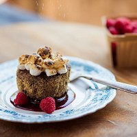 Glamping S'mores Cake
