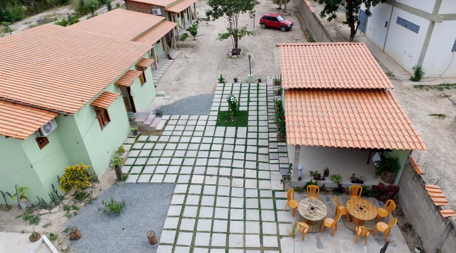 Foto aérea da Pousada.