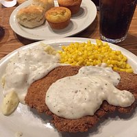 Big plate of pretty decent chicken fried chicken.