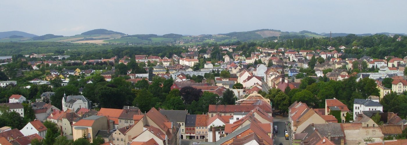Aussicht vom Turm Richtung Zittauer Gebirge