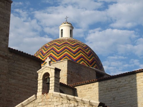 Italy, island Sardinia, Orosei, church Sas Animas, Europe, Mediterranean  island, destination, place of interest, faith, religion, Christianity,  church, sacred construction, architecture, cars, park, outside, deserted  Stock Photo - Alamy