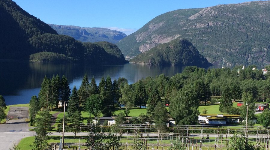 Utsikten fra rommet.