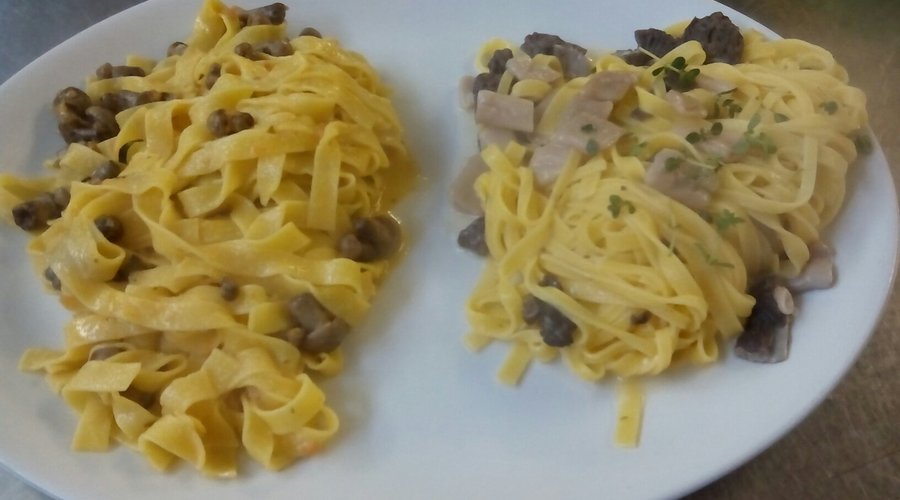 Nuovo Ristorante IL MONTE tagliatelle fatte in casa ai galletti e ai porcini