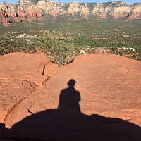Me and my shadow enjoying the view.