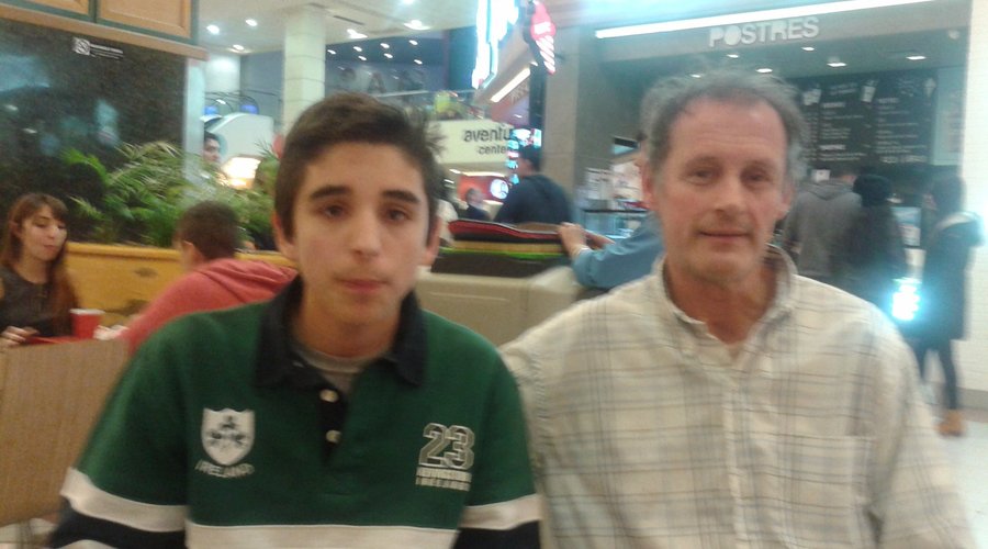 Con mi hijo Ignacio en Unicenter.