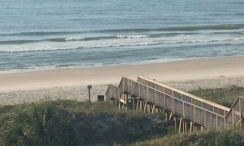 View from our condo balcony at Sandpiper at Litchfield by the Sea.