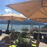 Outside terrace + great food!