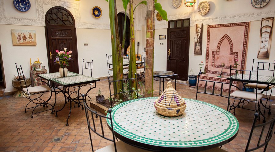 Courtyard at the Riad Abaca Badra