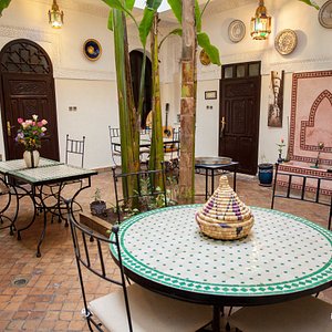 Courtyard at the Riad Abaca Badra