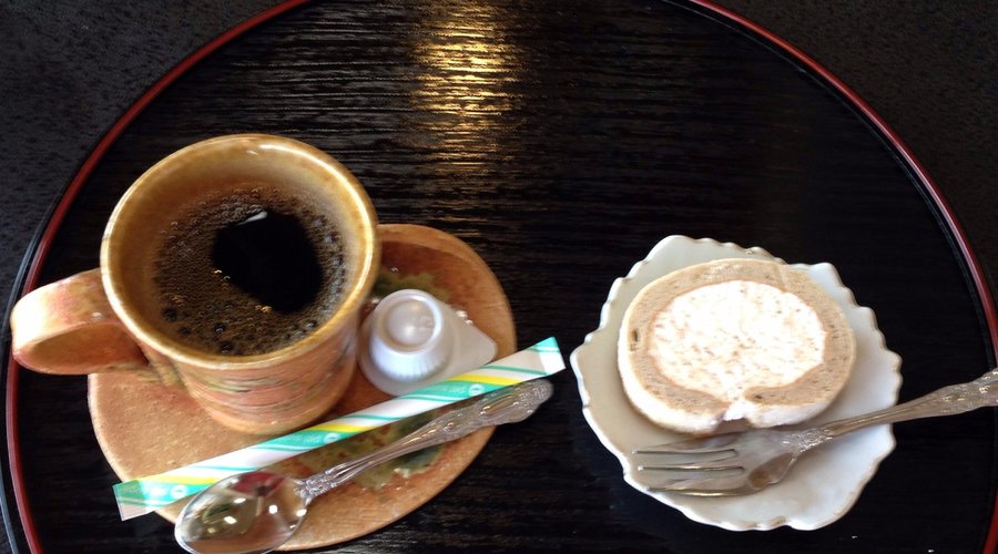 ぞば御膳のデザート：意外とコーヒーがうまい