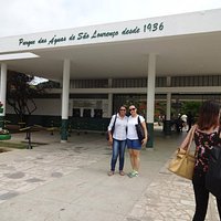 Eu e minha filha visitando o Parque
