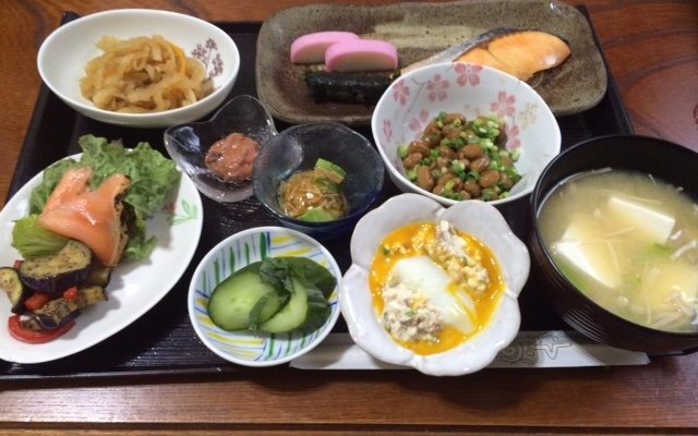 ある日の朝食。