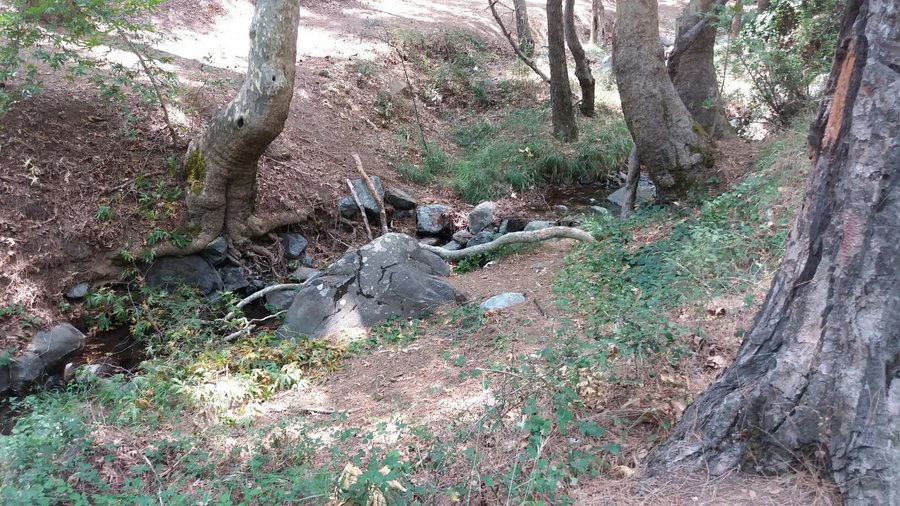 The Mesa Potamos waterfall