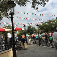 Luigi's Rollickin' Roadsters, trackless ride.