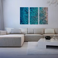 Tryptich available "Boulders in the Blue"