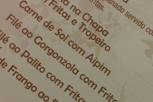 Cardápio